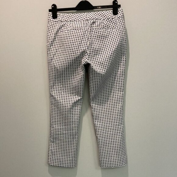 BANANA Republic Blue Polka Dot Pants  sz - Picture 6 of 16